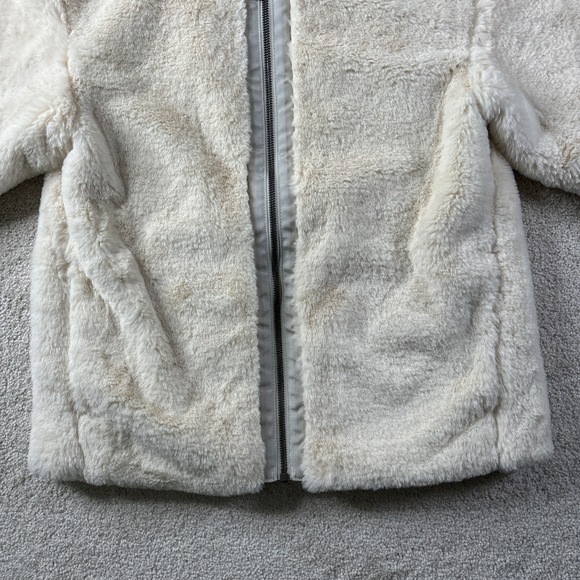 Patagonia Lunar Frost Jacket Girls' Size XL (14) Ivory Cream 68595 Fleece Zip - Picture 2 of 16